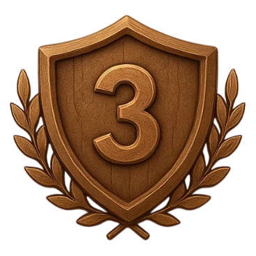 Platz 3 Badge
