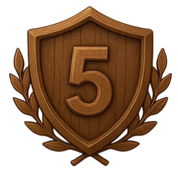 Platz 5 Badge